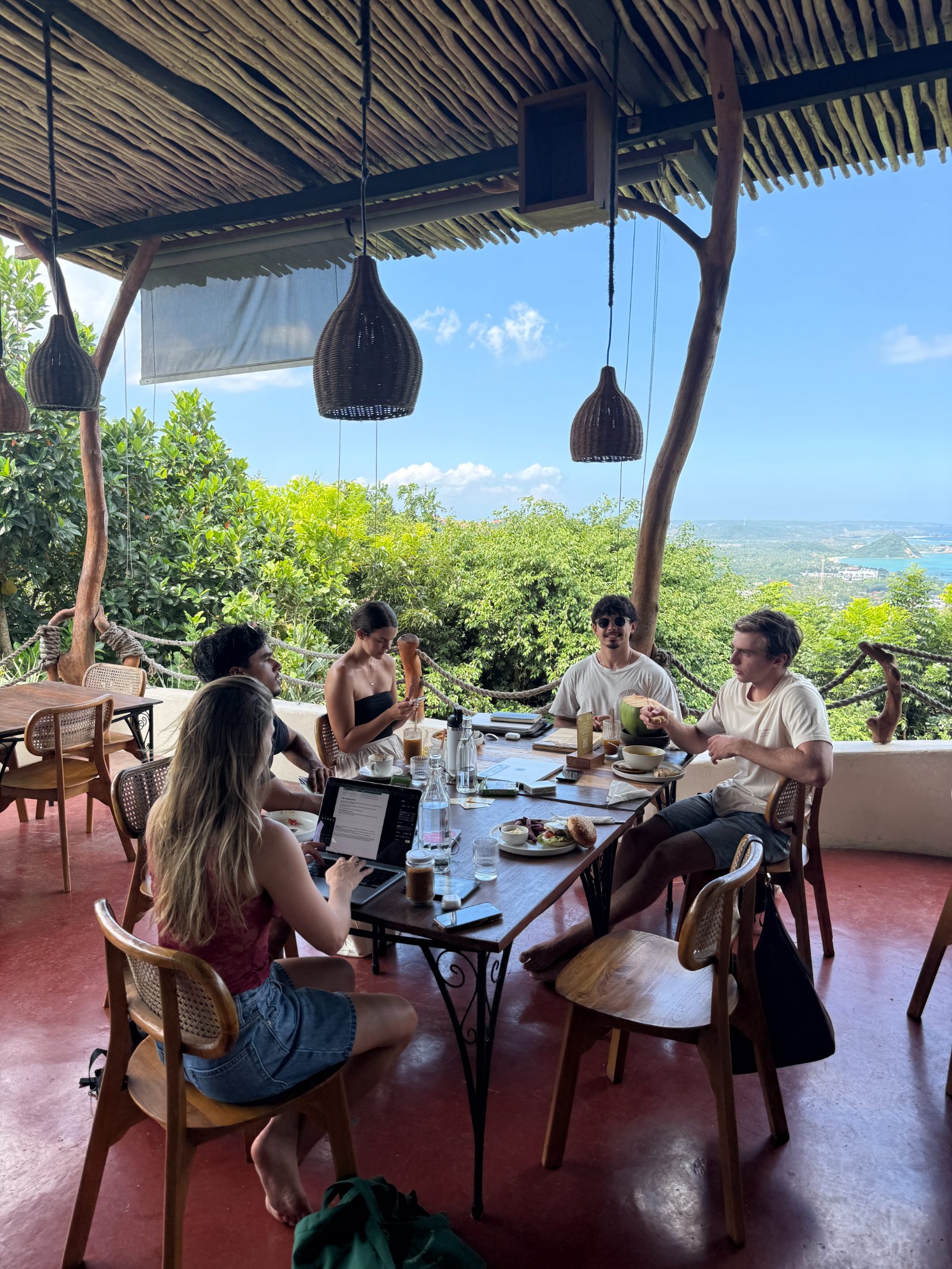 Creatives at a table